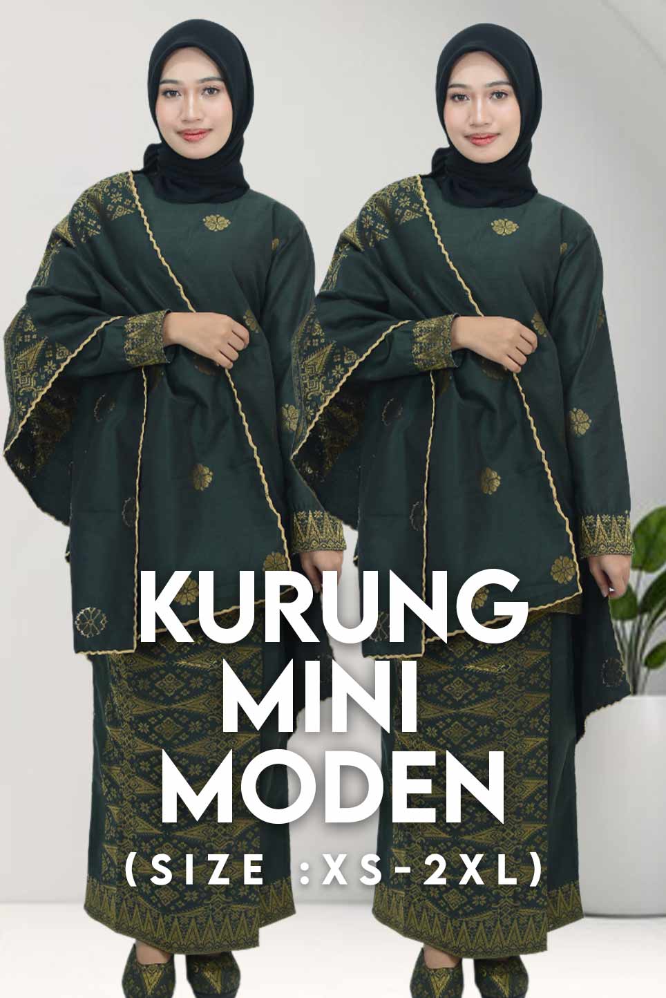 Baju Kurung Mini Moden Classic - songketexclusive