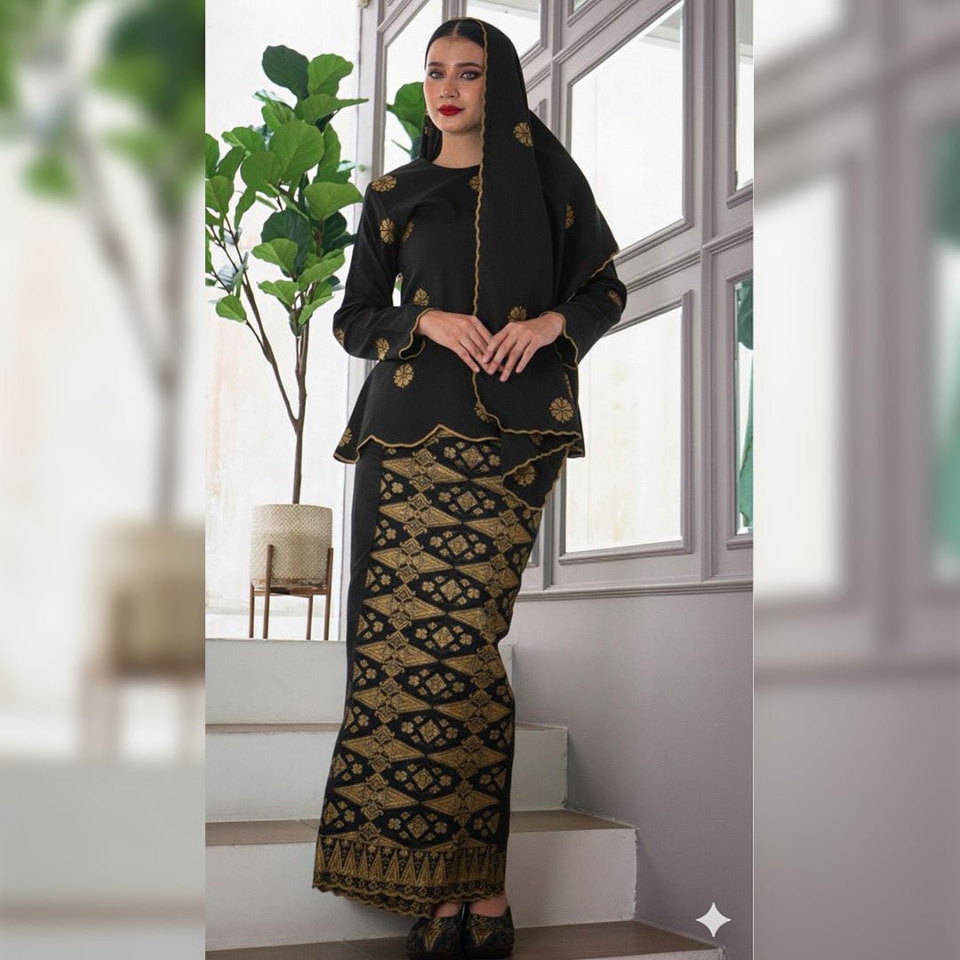 Kurung Aura Sekali Selendang - New In Kurung Family - Xs to 12xl - songketexclusive