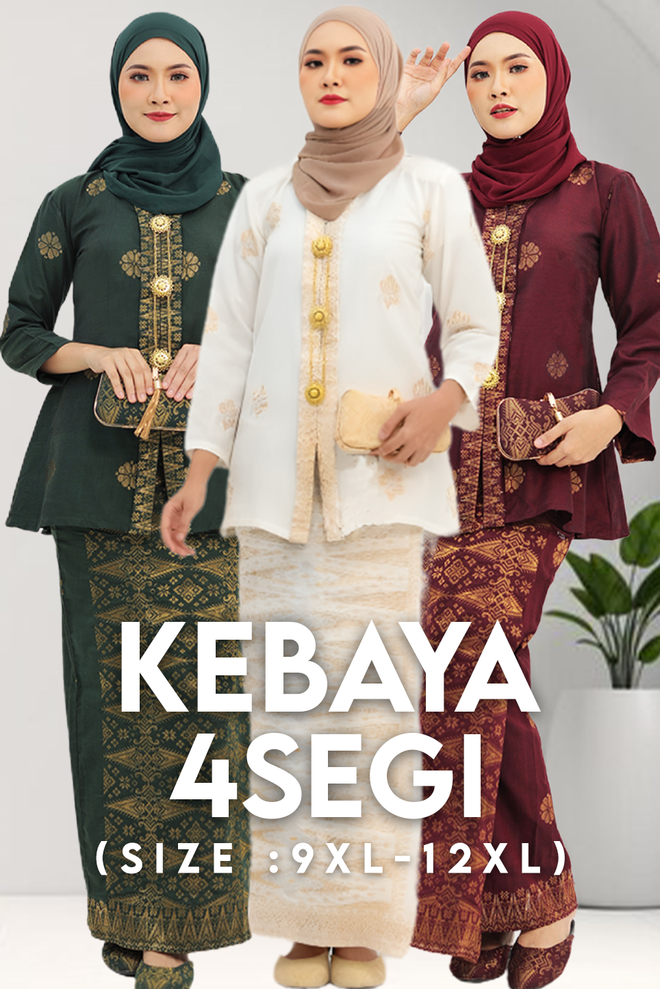 Kebaya 4Segi Plus Size