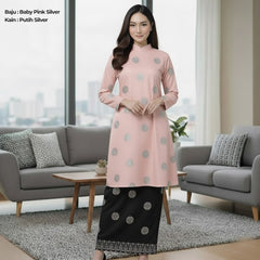 Kurung Cecak Musang - Two Tone New Kurung Family