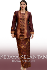 Baju Kebaya Kota Baru | Kebaya Casual | 𝑿𝑺 𝑻𝑶 2𝑿𝑳 | - songketexclusive