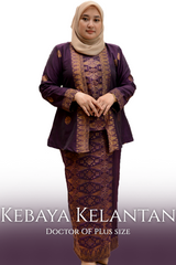 Baju Kebaya Kota Baru | Kebaya Casual | 𝑿𝑺 𝑻𝑶 2𝑿𝑳 | - songketexclusive