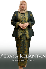 Baju Kebaya Kota Baru | Kebaya Casual | 𝑿𝑺 𝑻𝑶 2𝑿𝑳 | - songketexclusive