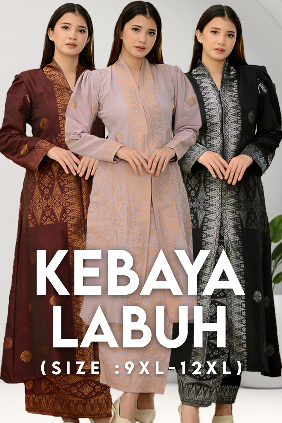 Baju Kebaya Labuh Exclusive| Kebaya Casual | - songketexclusive