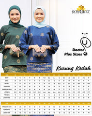 Baju Kurung Kedah | Kurung Moden | 8XL 𝑻𝑶 12XL | Baju Songket - songketexclusive