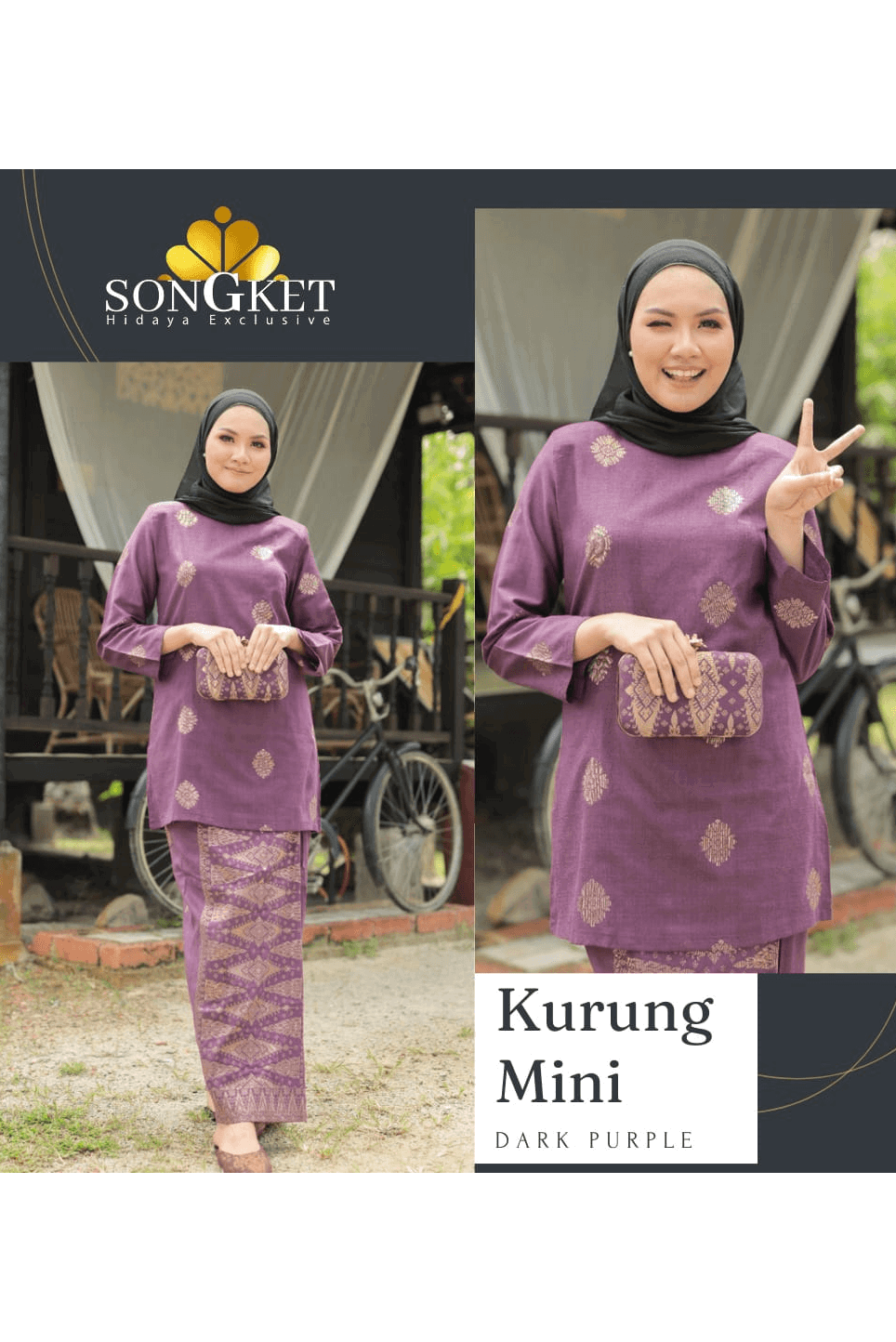 Baju Kurung Mini | 2XL TO 6XL | - songketexclusive