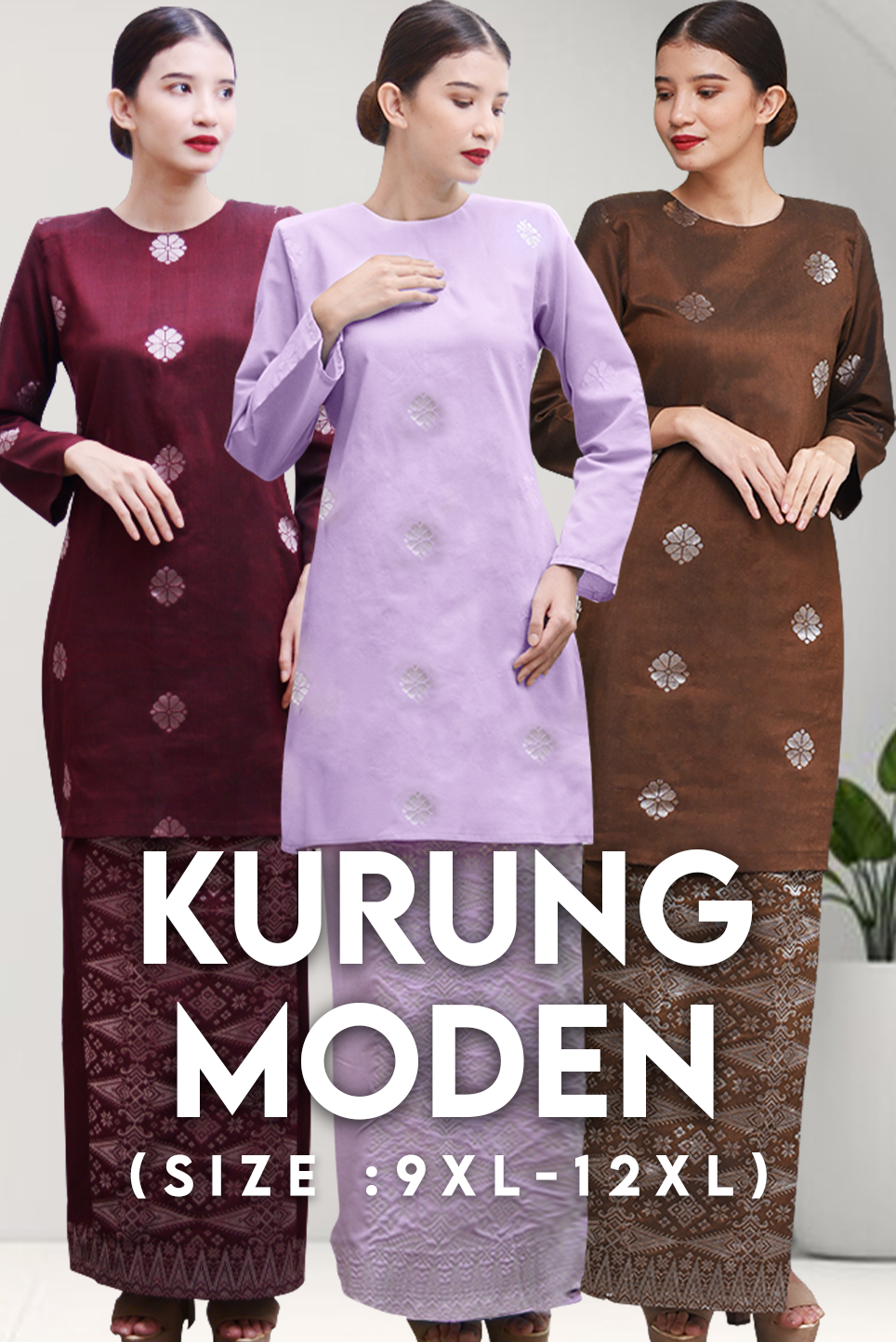 Baju Kurung Moden Cotton Extra Size - songketexclusive