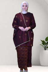 Sekali Selendang Kurung Moden: 100% Cotton (10XL-12XL)
