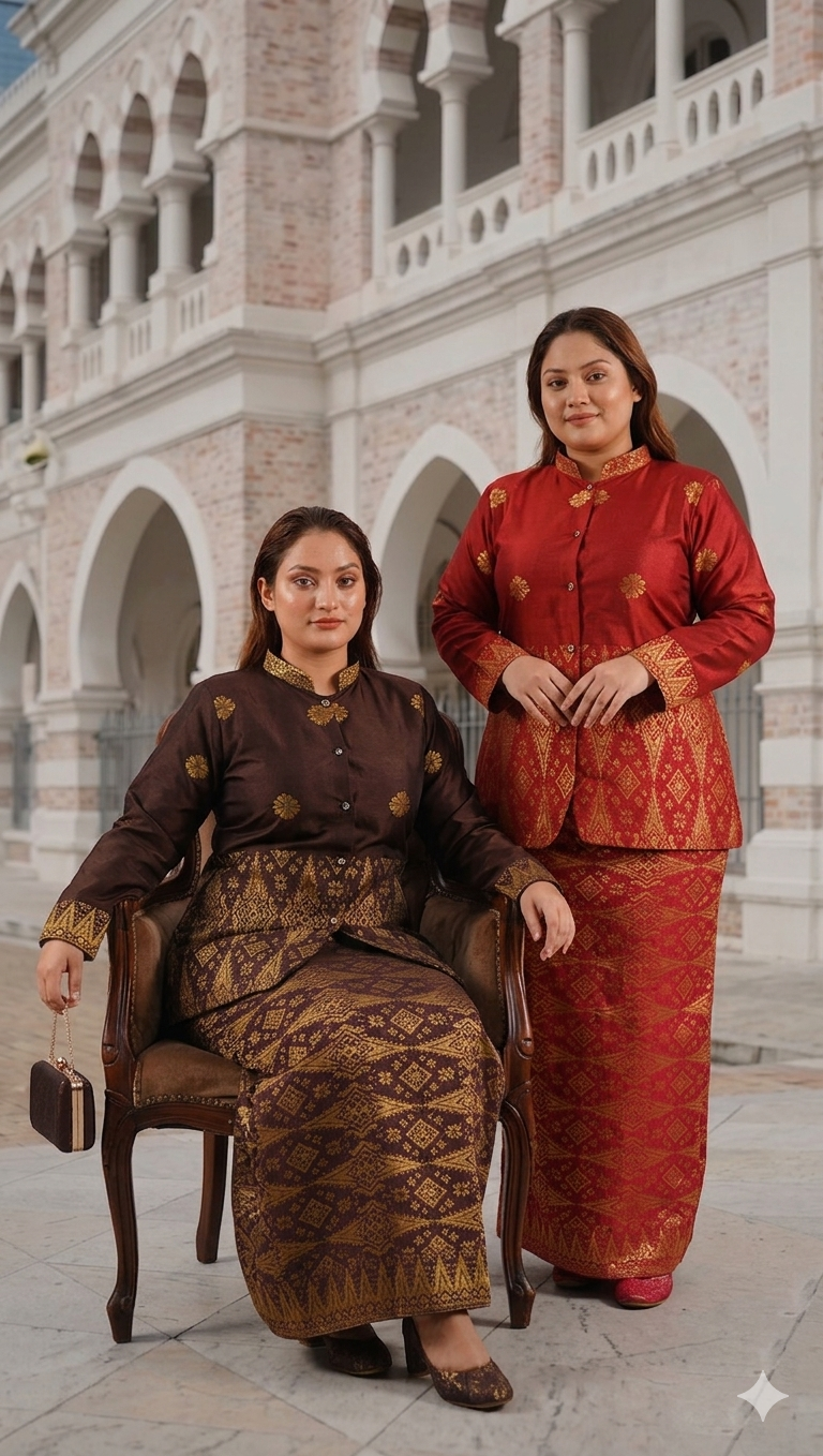 Baju Songket Coraq Cheongsam - Xs to 8xl