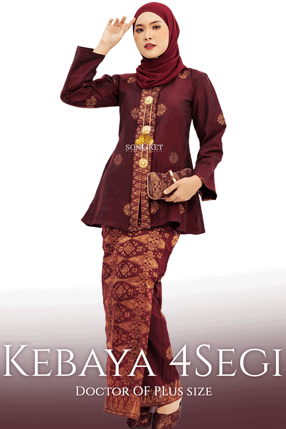 Kebaya 4Segi Plus Size | 8𝒙𝒍 𝒕𝒐 12𝒙𝒍 - songketexclusive