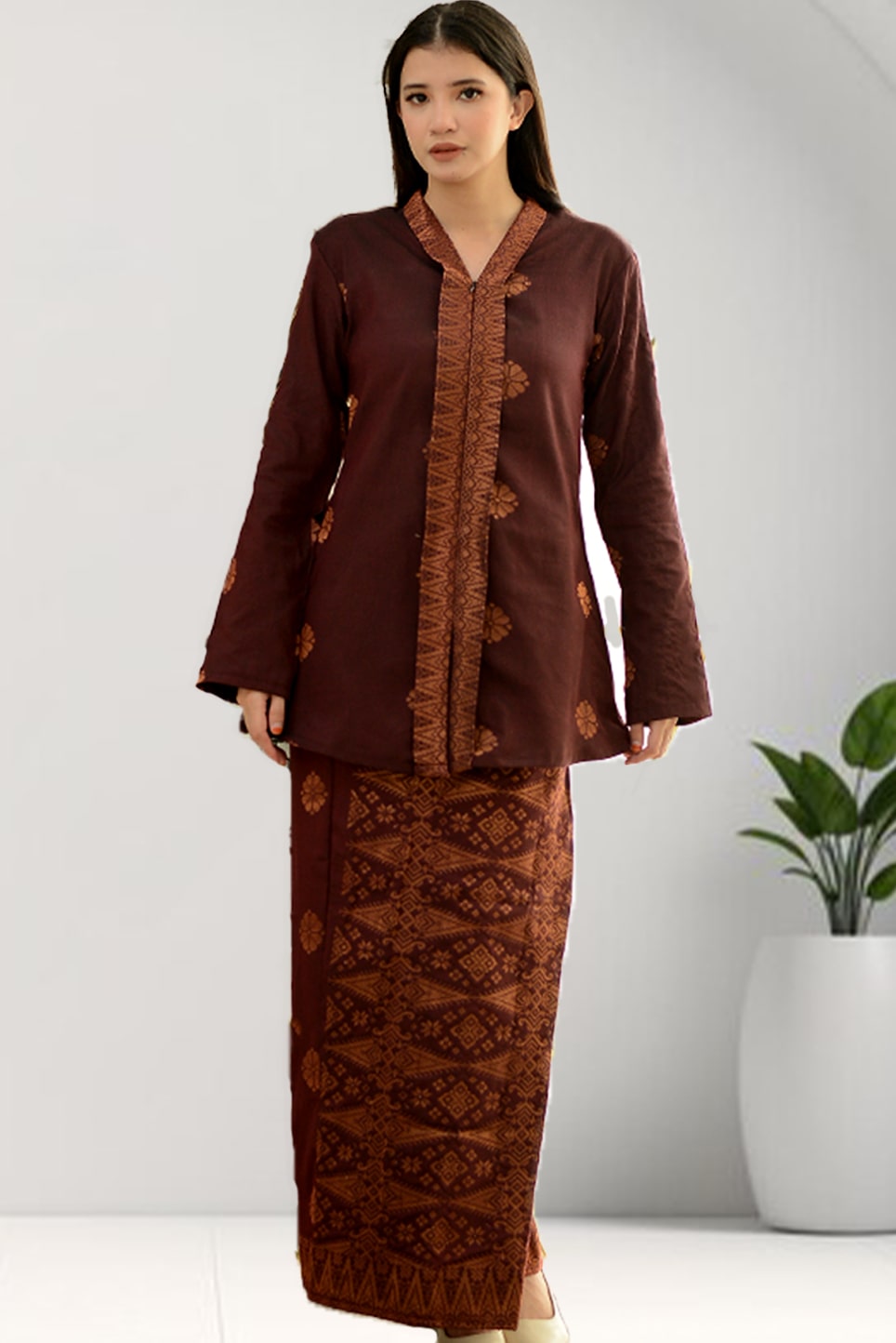 Kebaya Biasa | Baju Kebaya Batik | 2𝑿L 𝑻𝑶 6𝑿𝑳 | - songketexclusive