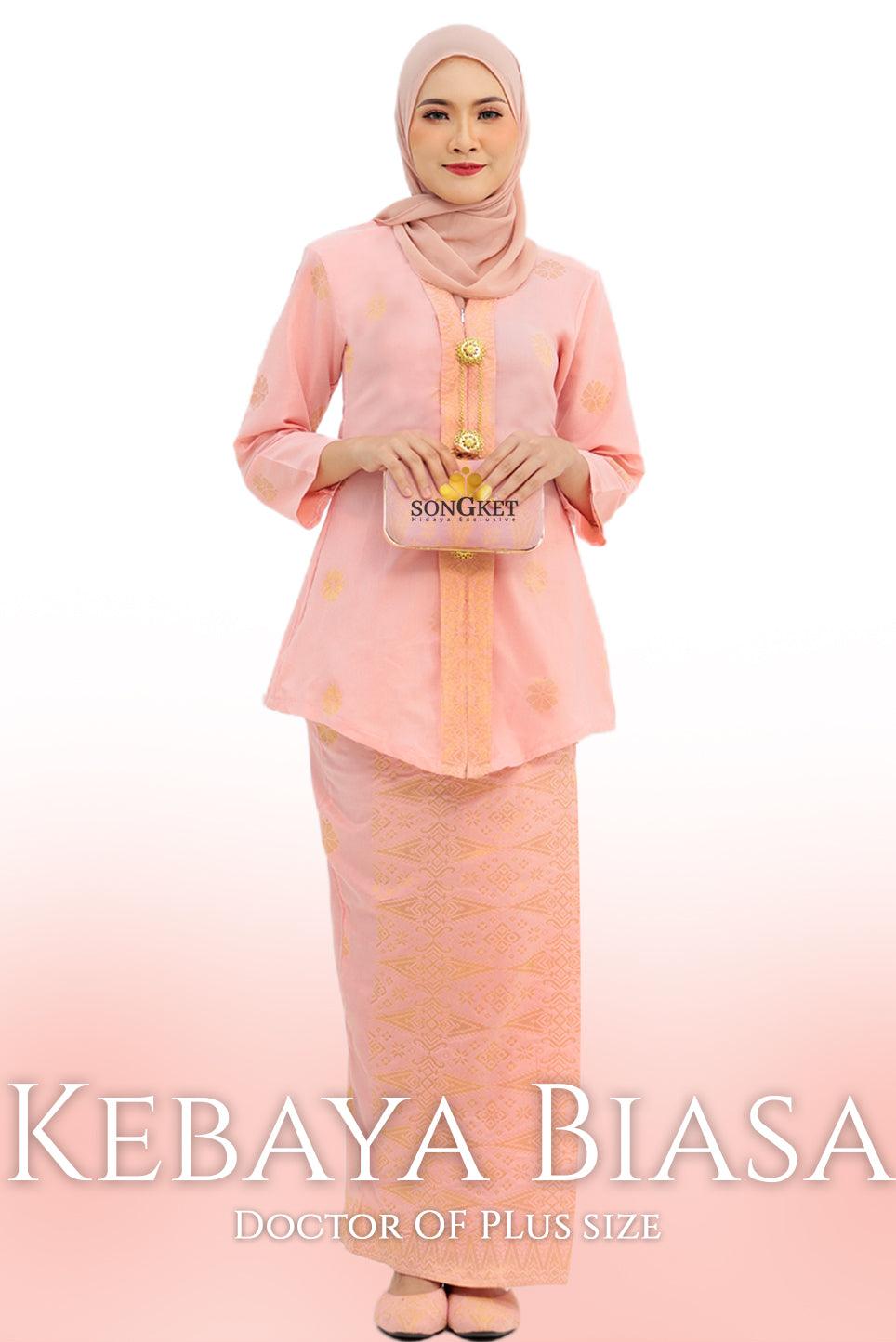 Kebaya Biasa | Baju Kebaya Batik | 𝑿s 𝑻𝑶 2𝑿𝑳 | Baju Songket | Cotton 100% - songketexclusive