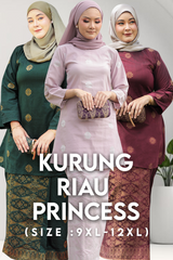 Kurung Riau Princess | 3XL TO 8XL - songketexclusive