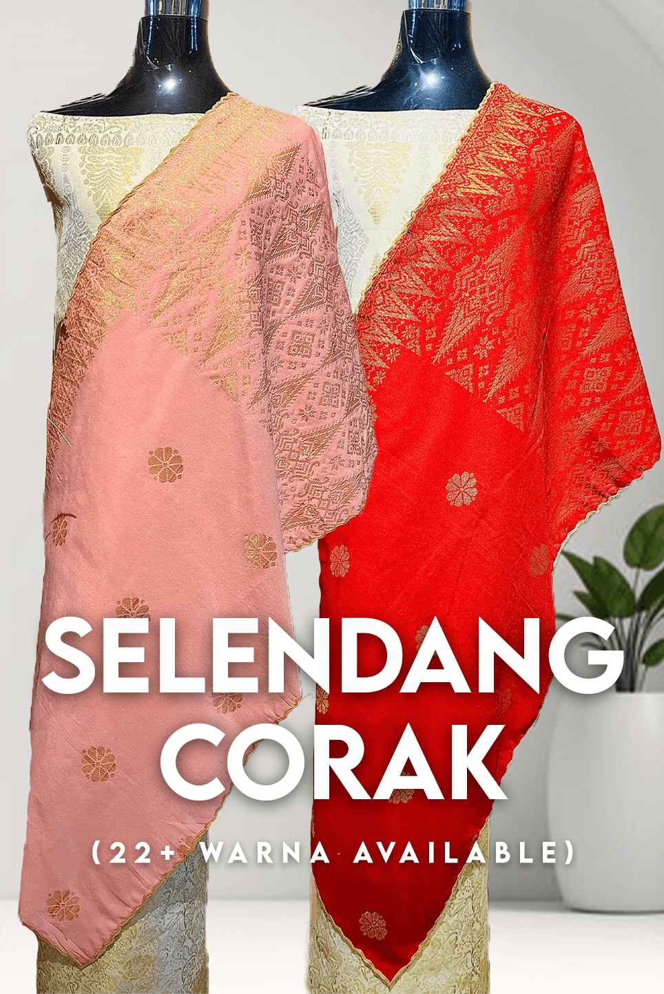 Selandang CORAQ Design !  Matching Selandang - songketexclusive