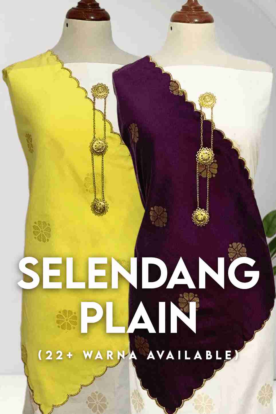 Selandang Plain ! Matching Selandang - songketexclusive