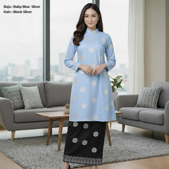 Kurung Cecak Musang - Two Tone New Kurung Family