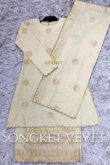 Songket Vevet + Selandang - songketexclusive