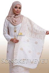 Songket Vevet + Selandang - songketexclusive