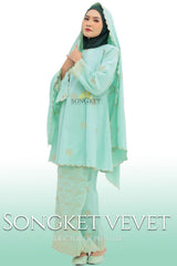 Songket Vevet + Selandang - songketexclusive