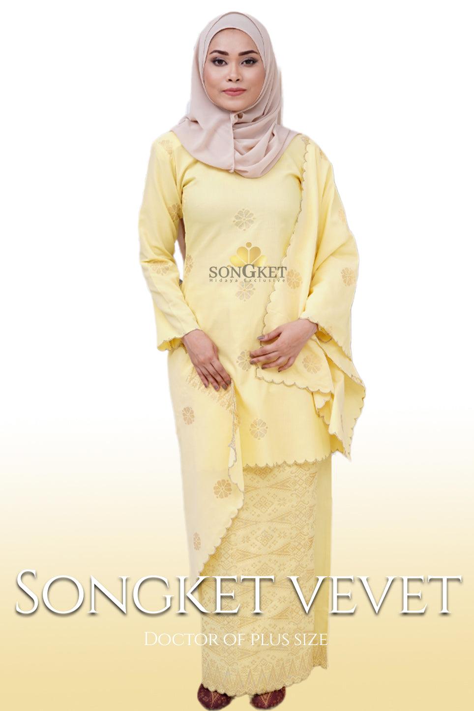 Songket Vevet + Selandang - songketexclusive