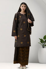 Kurung Pahang Sekali Selendang – 100% Cotton Bunga Tabur (2xl-6xl)