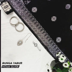 Kurung Pahang Sekali Selendang – 100% Cotton Bunga Tabur (2xl-6xl)