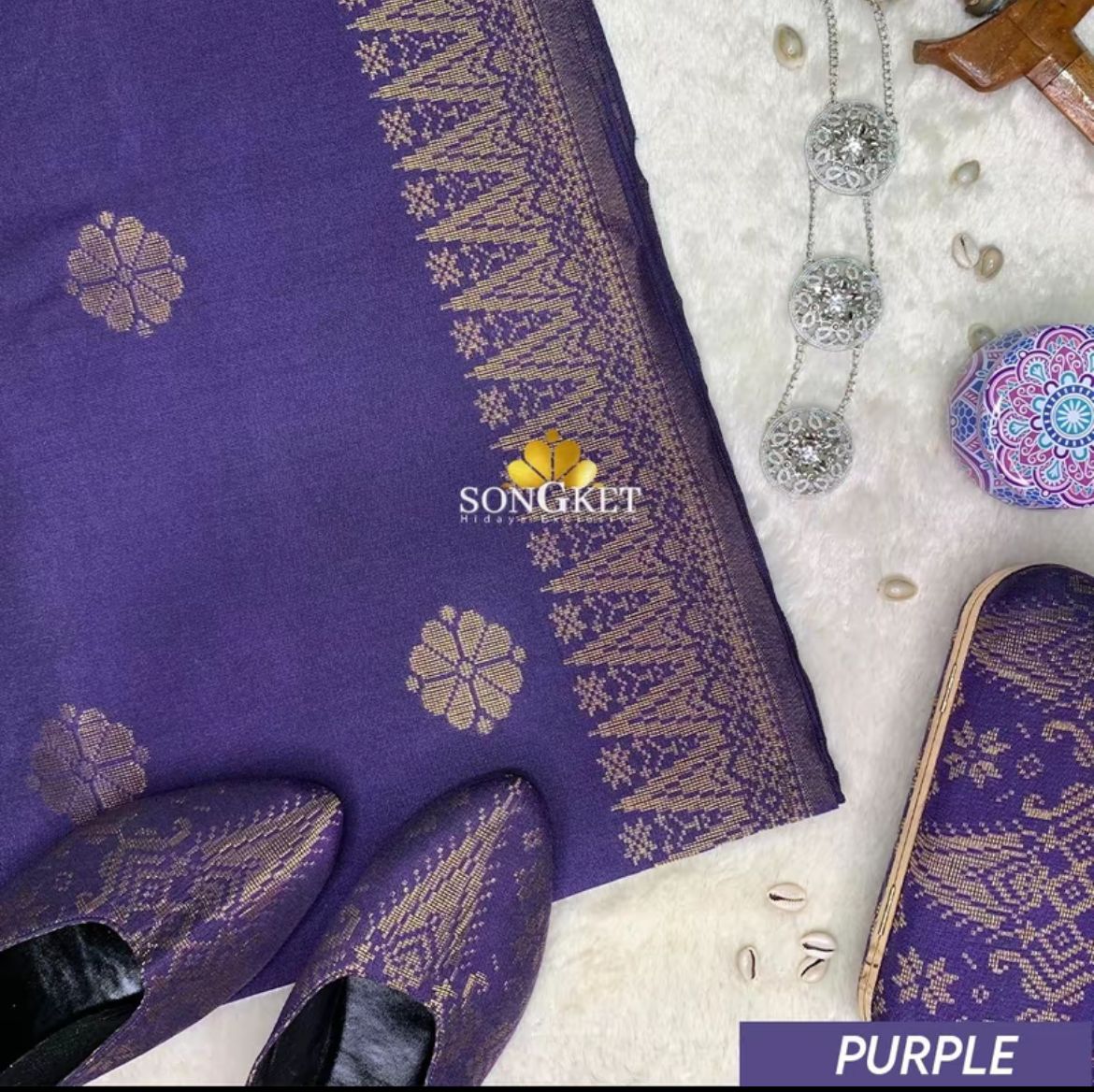 Baju Kebaya Elegant -  Baju + Free Matching Selandang 🤩