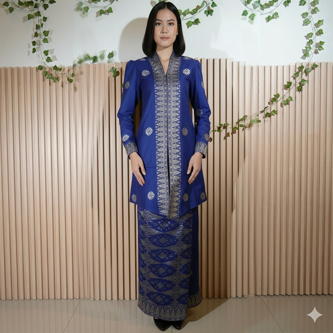 Baju Kebaya Elegant -  Baju + Free Matching Selandang 🤩