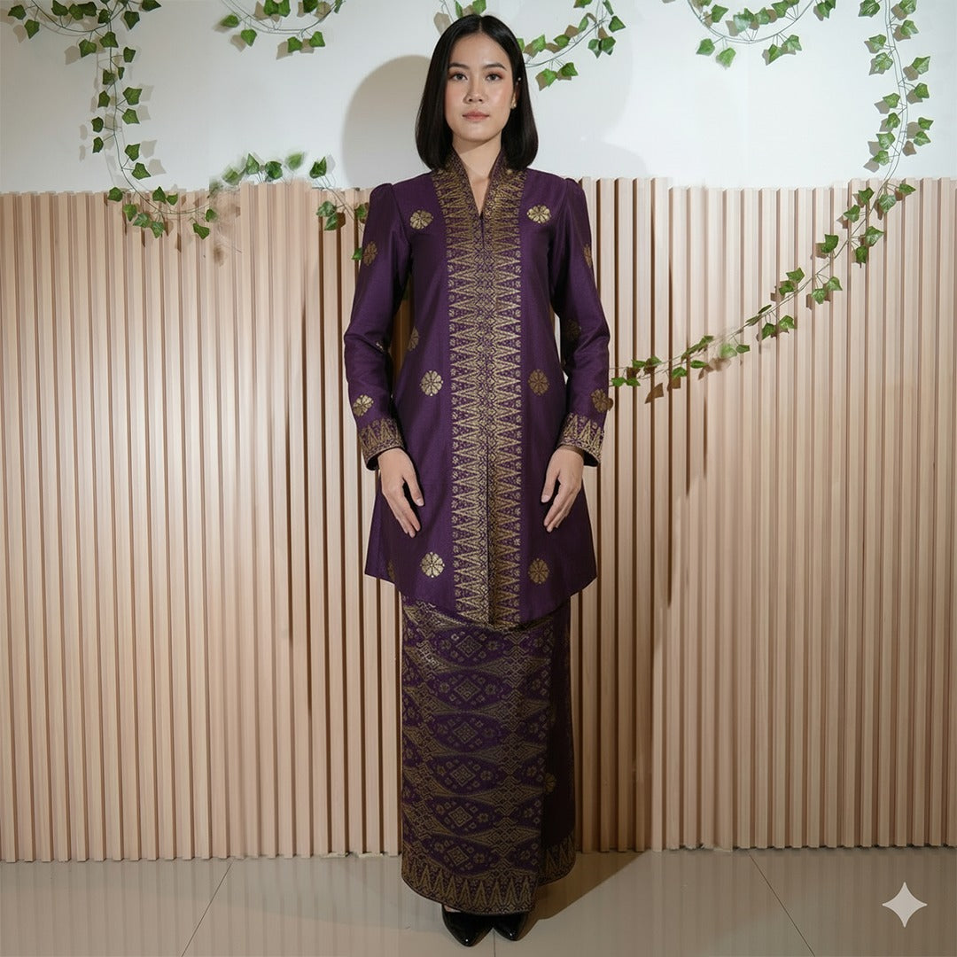 Baju Kebaya Elegant -  Baju + Free Matching Selandang 🤩