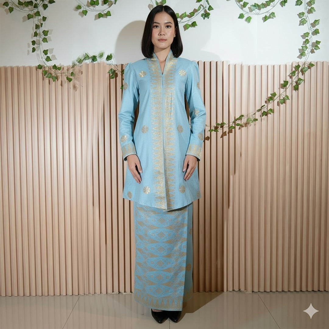 Baju Kebaya Elegant -  Baju + Free Matching Selandang 🤩