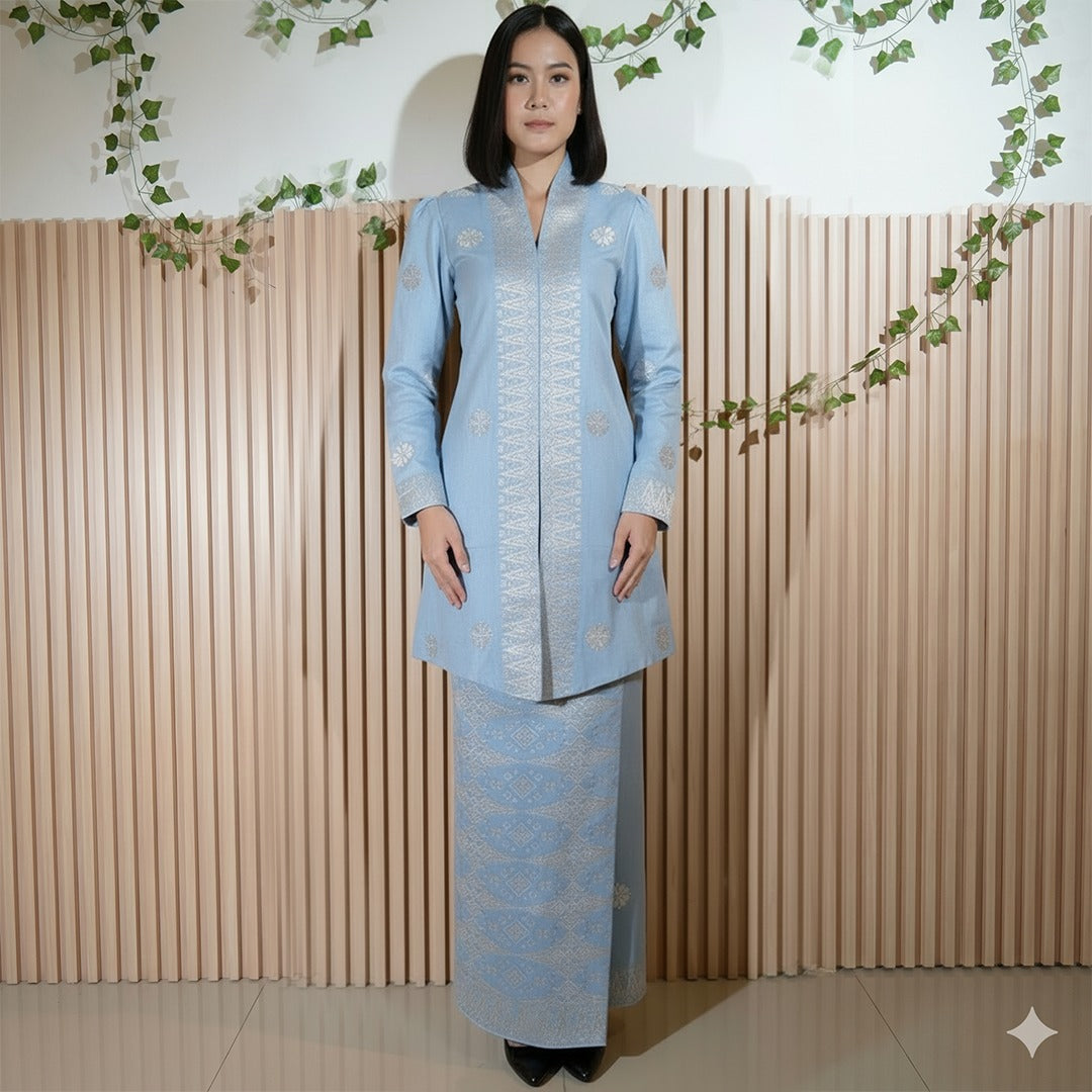 Baju Kebaya Elegant -  Baju + Free Matching Selandang 🤩