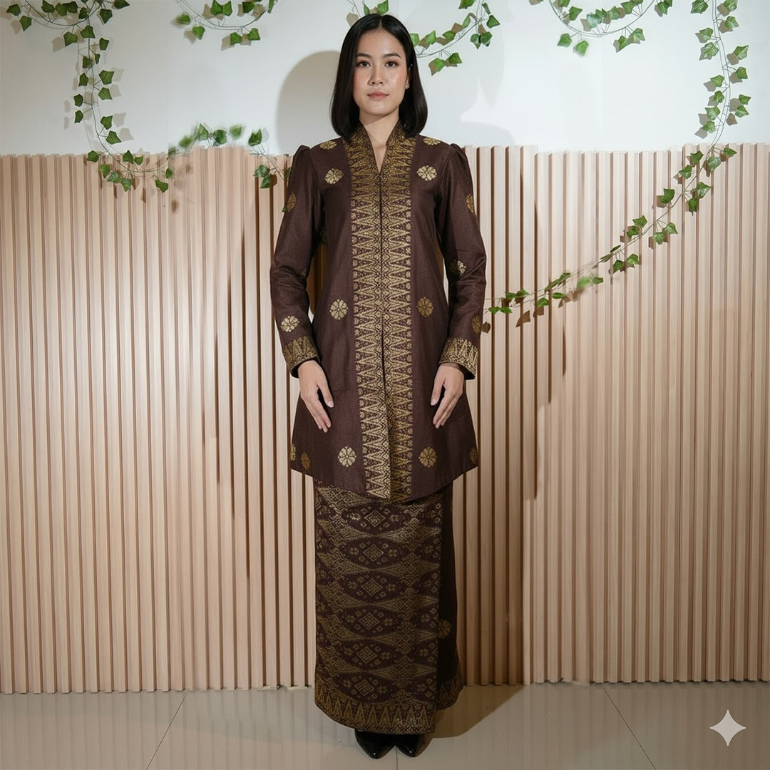 Baju Kebaya Elegant - Baju + Free Matching Selandang 🤩