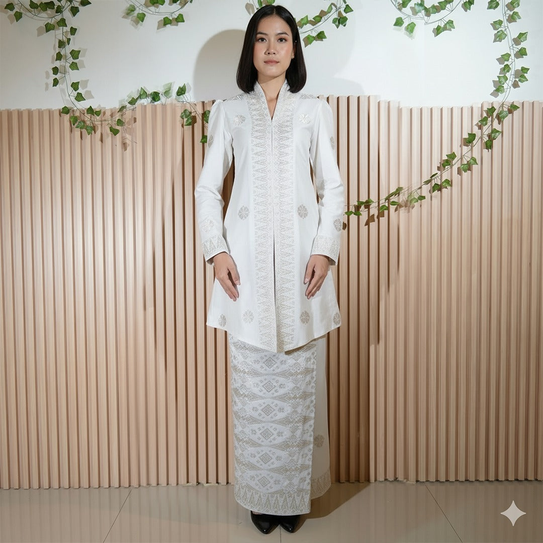 Baju Kebaya Elegant - Baju + Free Matching Selandang 🤩
