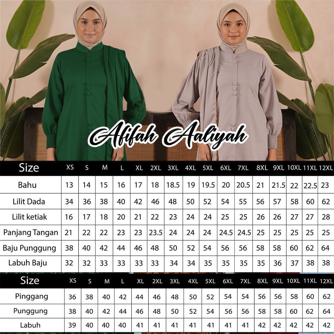 Affifah Aaliyah New Article - Xs to 12xl - songketexclusive