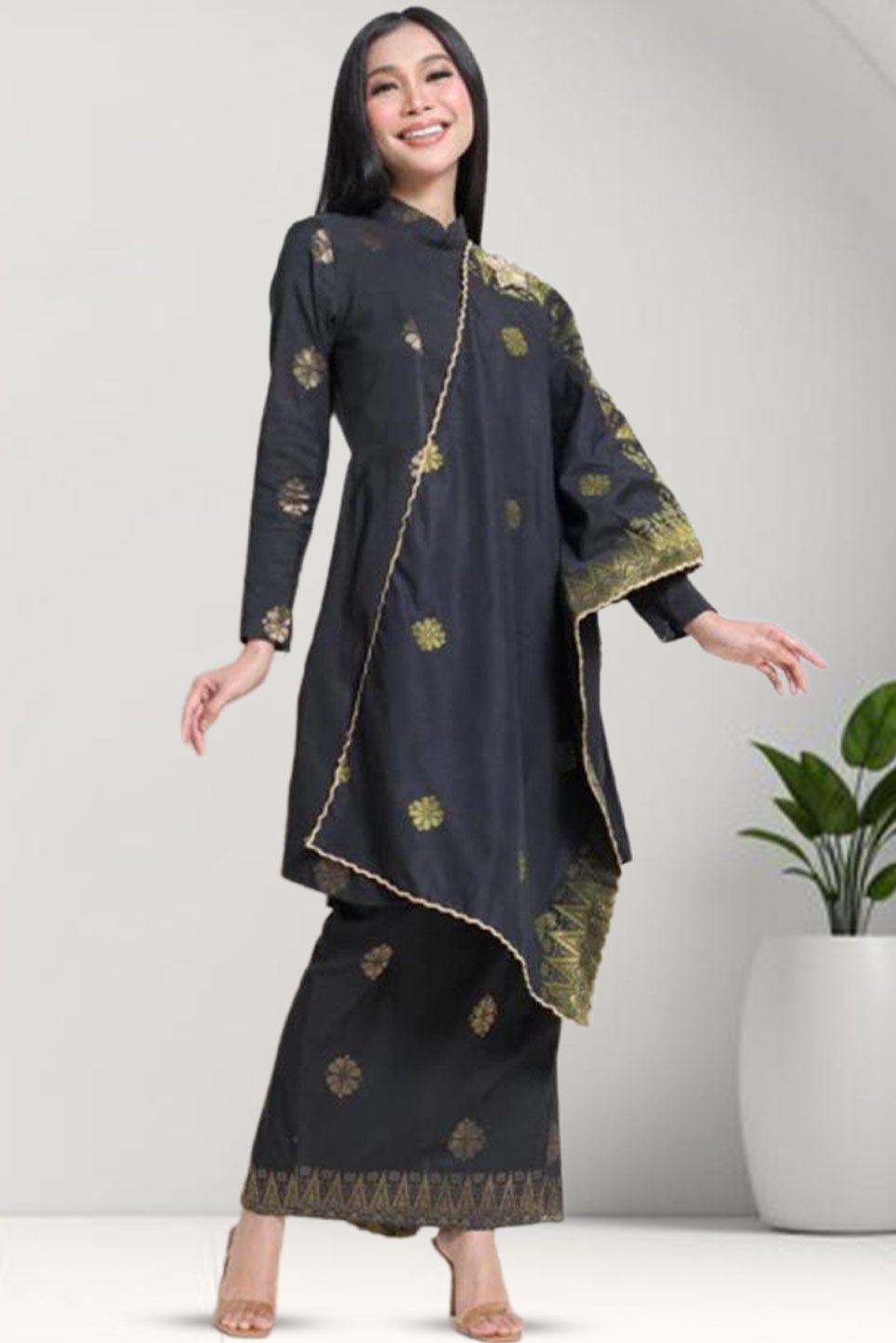 Baju Cecak Musang - Free Selendang - Xs to 5xl - songketexclusive