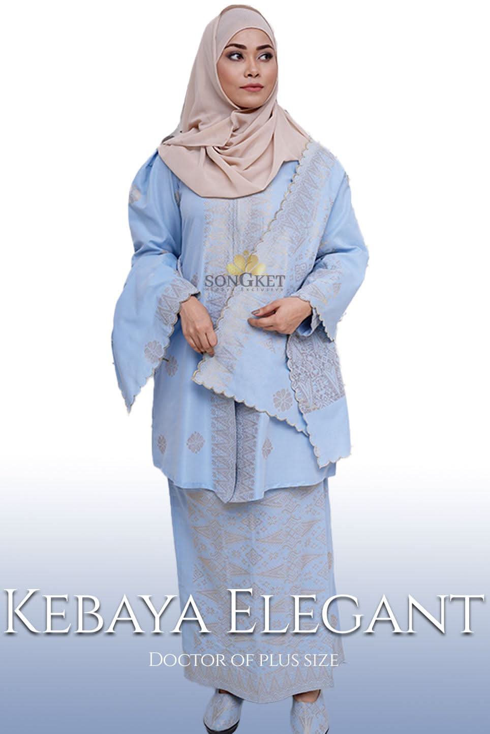 Baju Kebaya Elegant - Baju + Free Matching Selandang 🤩 - songketexclusive