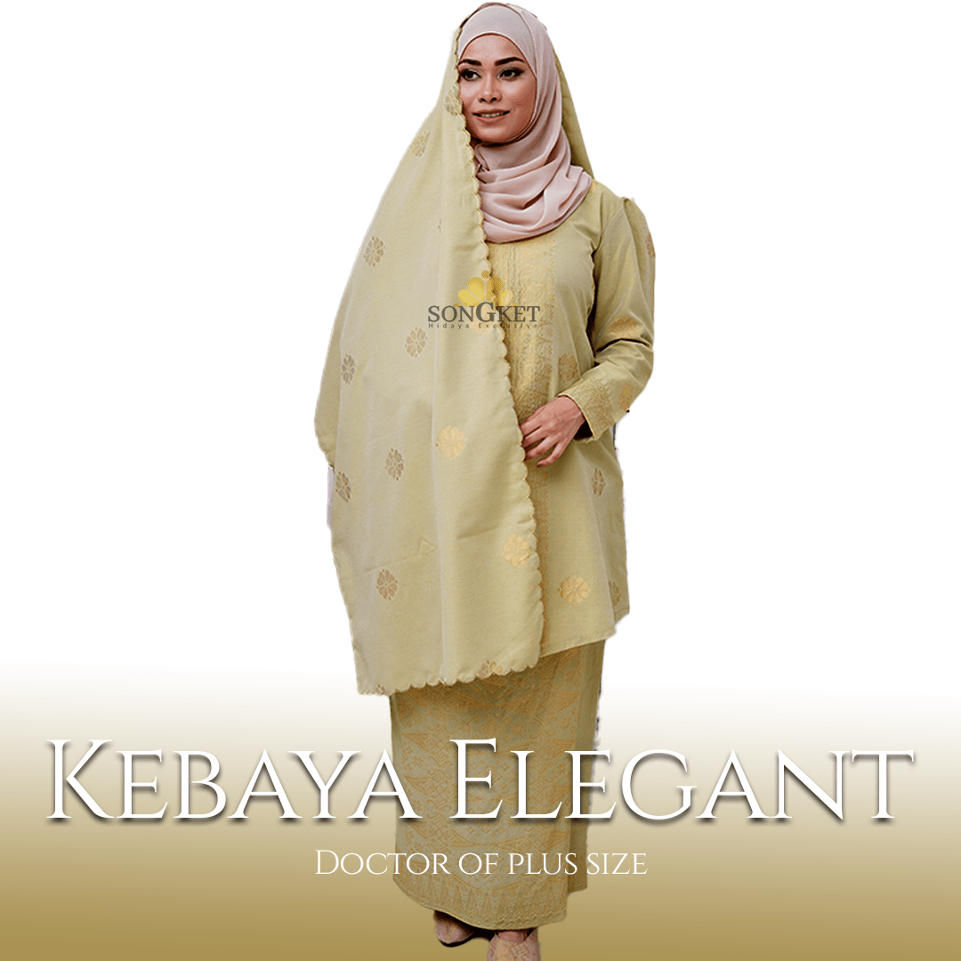 Baju Kebaya Elegant - Baju + Free Matching Selandang 🤩 - songketexclusive