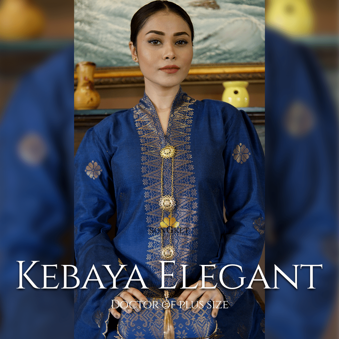 Baju Kebaya Elegant - Baju + Free Matching Selandang 🤩 - songketexclusive