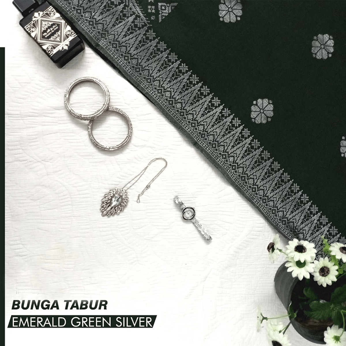 Baju Kebaya Elegant - Baju + Free Matching Selandang 🤩 - songketexclusive