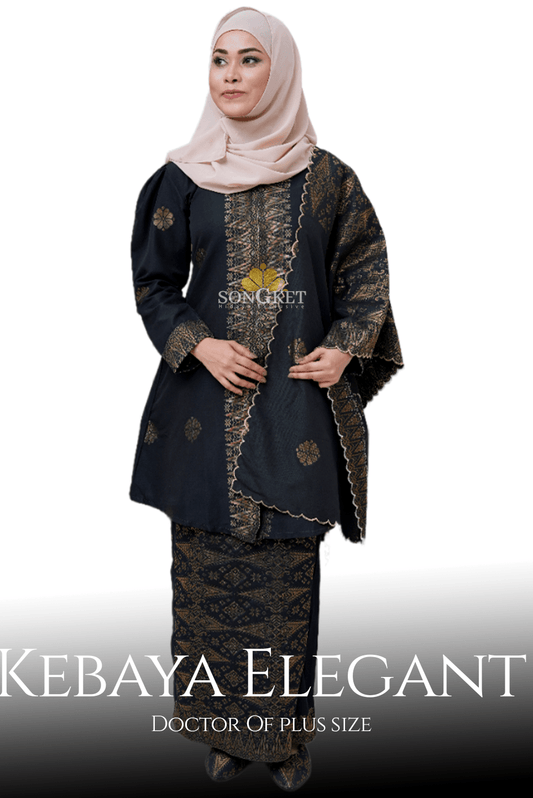 Baju Kebaya Elegant - Baju + Free Matching Selandang 🤩 - songketexclusive