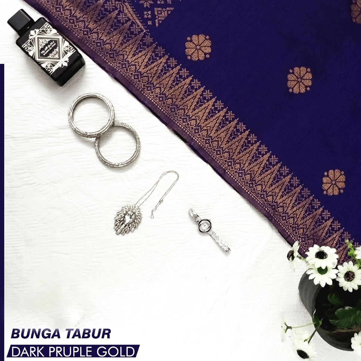 Baju Kebaya Elegant - Baju + Free Matching Selandang 🤩 - songketexclusive