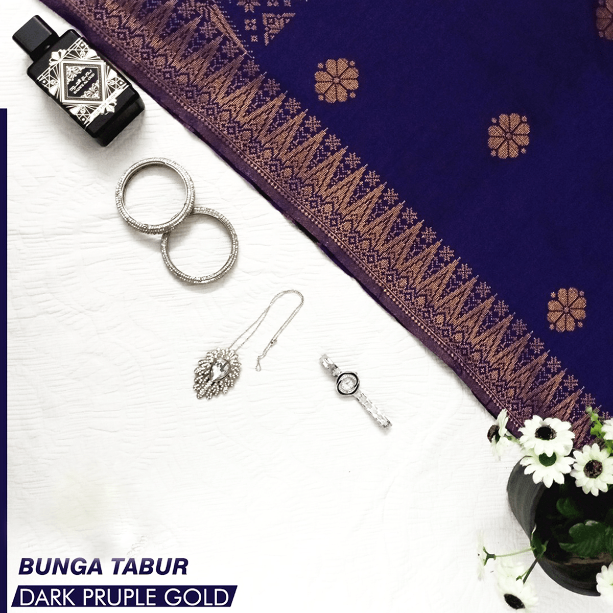 Baju Kebaya Elegant - Baju + Free Matching Selandang 🤩 - songketexclusive