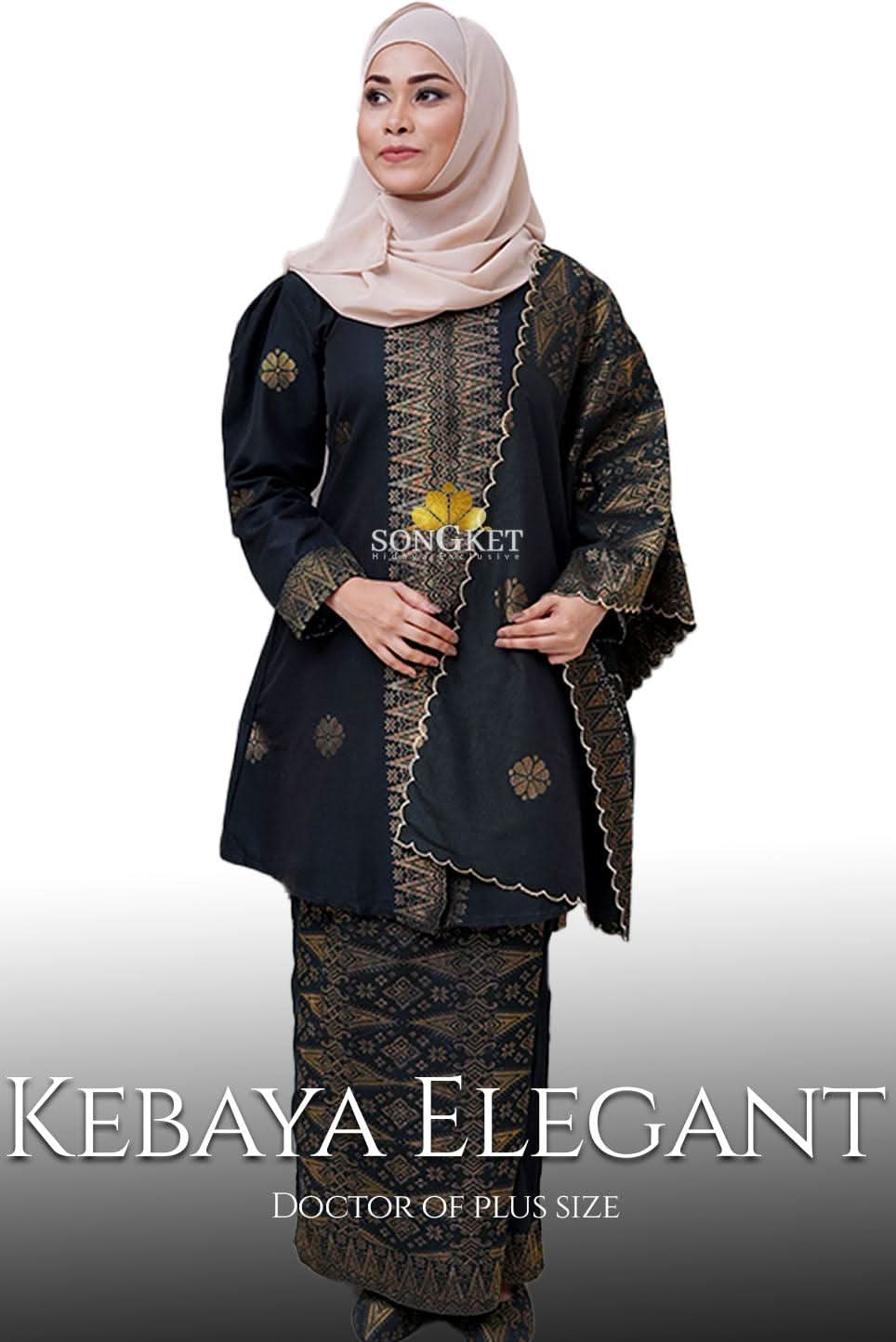 Baju Kebaya Elegant - Baju + Free Matching Selandang 🤩 - songketexclusive