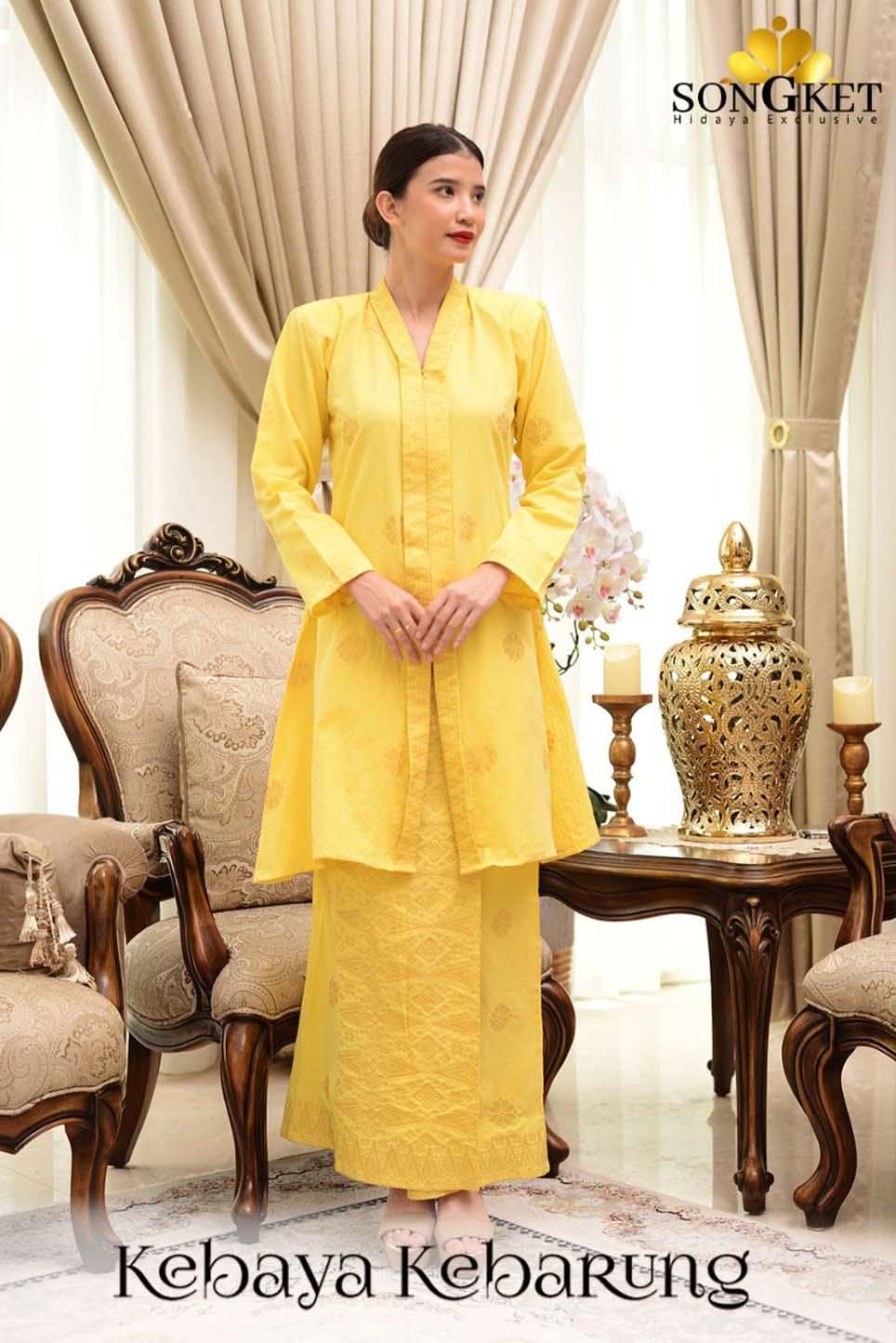 Baju Kebaya Kebarung | Kebaya Casual | - songketexclusive