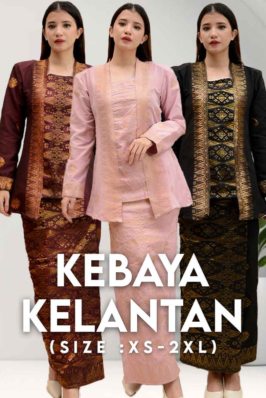 Baju Kebaya Kelantan - Xs to 2xl - songketexclusive