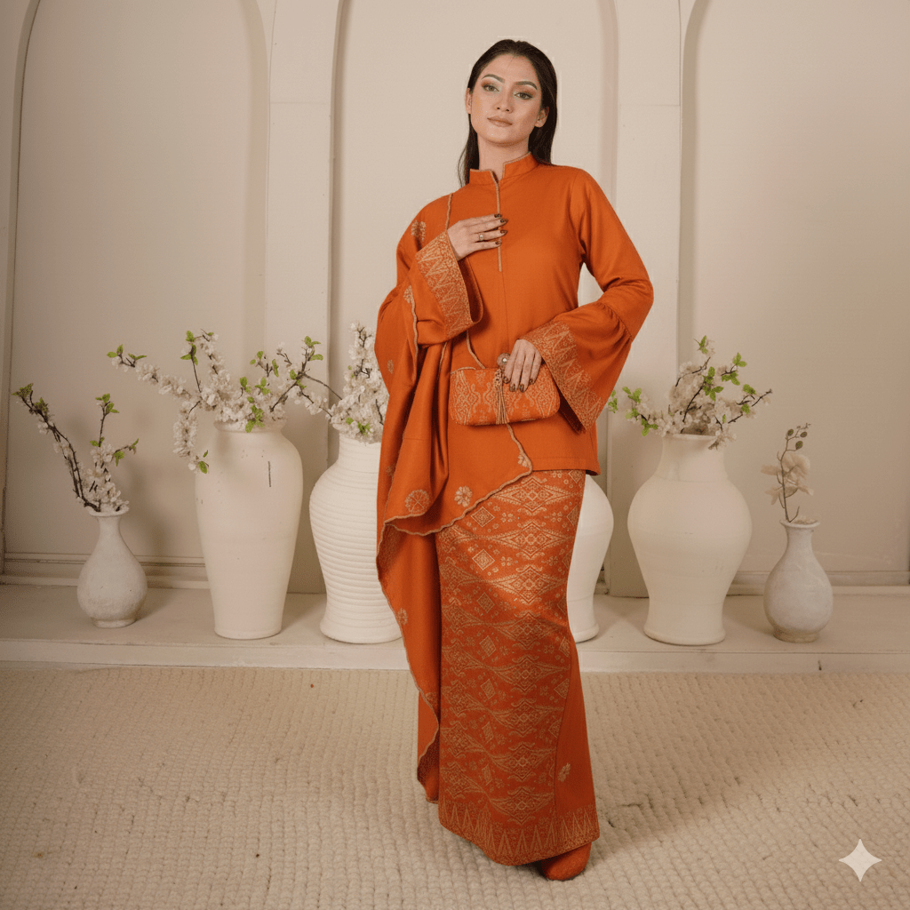 Baju Kedah Nor Masita Free Selendang - Xs to 10xl - songketexclusive
