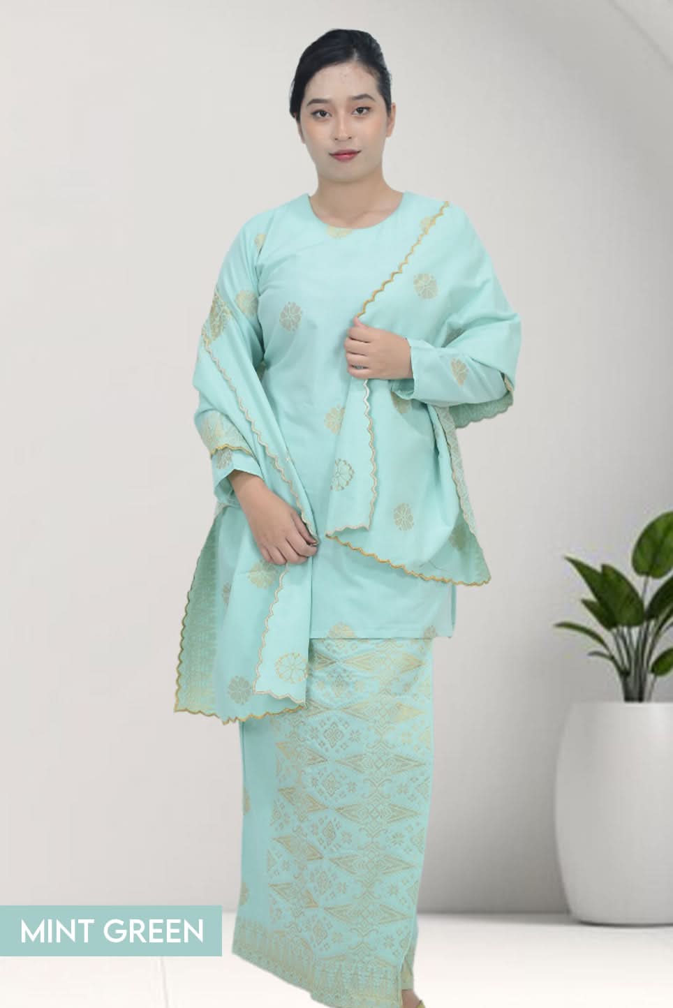 Baju Kurung Classic Sekali Selandang - songketexclusive