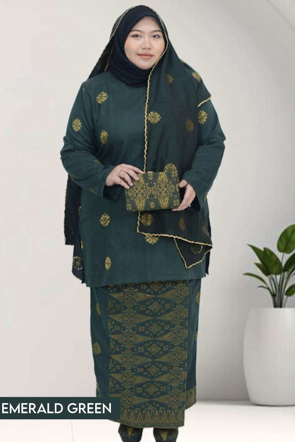 Baju Kurung Classic Sekali Selandang - songketexclusive