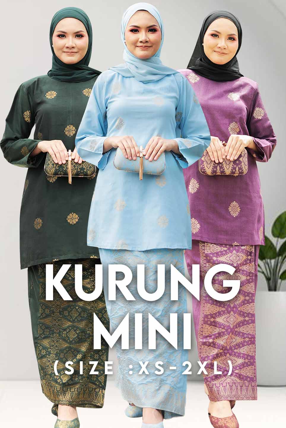 Baju Kurung Mini - 3XL to 12XL - songketexclusive