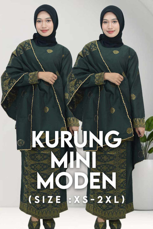 Baju Kurung Mini Moden Classic - songketexclusive